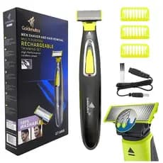 Barbeador Eletrico A Prova D'agua Flexivél Profissional Usb Corpo e Rosto Potente 100V/240V