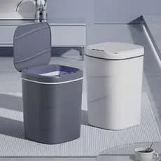 Lixeira Inteligente 14 Litros Automática com Sensor Compacta Cozinha Banheiro Quarto Escritório