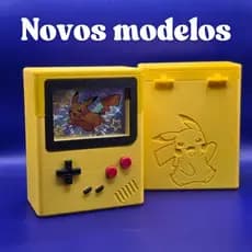 Deck Box Pokémon TCG  Estilo Game Boy Personalizável  para 60 cartas com Sleeves