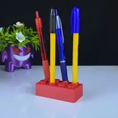 Porta Canetas Bloco de Montar – Organização com Estilo Geek!