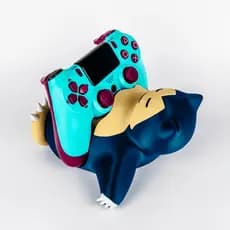 Suporte de Controle Snorlax Dormindo Pokémon – PS5, PS4, Xbox e Nintendo Switch Pro Controller