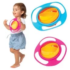 Prato Mágico Infantil Bebê Giratório 360 Não Derrama Super Prático E Seguro