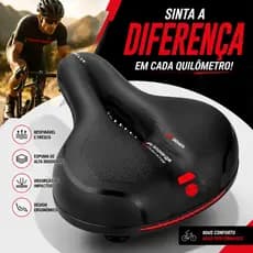 Banco de Bicicleta Confortável com Molas Adesivo Refletivo de Segurança Confortável Banco Bike Selim