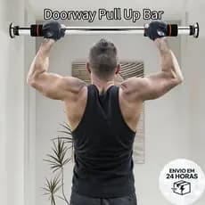 Barra Fixa de Porta Ajustável 60-100cm Flexão Calistenia Crossfit Fitness Força