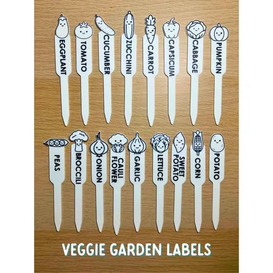 Plaquinhas Identificadoras kit 16 plaquinhas para Horta e Jardim | Marcadores de Plantas Decorativos