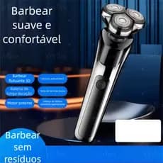 Barbeador elétrico masculino Shuangke 5000 de alta potência 4D, barbeador recarregável tipo C