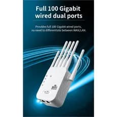 Repetidor WiFi 1200Mbps 2.4GHz, Sinal Estável para Casa/Escritório (110V/220V) -G8
