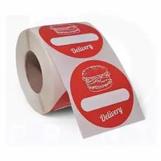 Lacre Vermelho De Segurança Redondo Hambúrguer Delivery