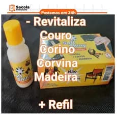 Revitalizador de Couro Corino Plastico Corvina Madeira Sapatos Bancos Bolsas não mancha Lanolina