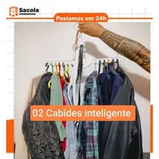 Cabides inteligente otimiza espaço no guarda roupas varal portátil não deixa marcas nas roupas