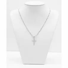 Kit Masculino 3x1 Corrente com Crucifixo + Pulseira Banhados a Prata 925