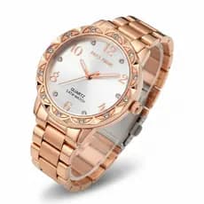 Relógio Feminino Banhado a Ouro 18k – Design Elegante em Aço Inoxidável Premium