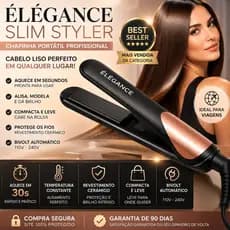 Chapinha Profissional Bivolt Rosa/Cinza  Alisa Reduz Frizz Aquecimento Rápido Prancha Cabelo Liso