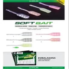 ISCA SILICONE SOFT BAIT W208 4,8CM C/ 8PCS