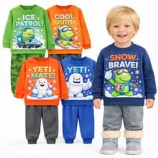 Kit 4 Peças Conjunto Moletom Infantil Menino Masculino Inverno - Conjunto Infantil Outono