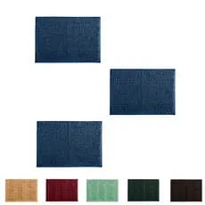 Kit 3 Tapetes Para Banheiro Bolinha Top Microfibra Antiderrapante