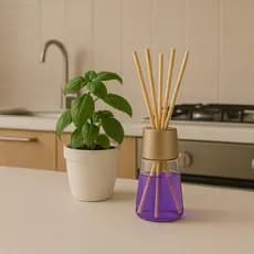 Kit 5  Difusores 100ml Lavanda , Sementes Nativas , Bamboo , Cha Branco e Alecrim  - Home Land