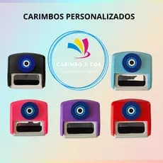 CARIMBO OLHO GREGO PERSONALIZADO NYKON 302 ESTOJO FEMININO ESCOLAR ESCRITORIO PAPELARIA ENFERMAGEM PROFISSOES