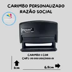 CARIMBO CNPJ RAZÃO SOCIAL PAPELARIA ESCRITÓRIO NYKON 315 PERSONALIZADO!