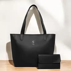 Bolsa Sacola + Carteira London Feminina Espaçosa Promoção Sk