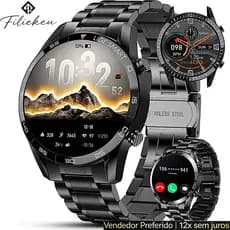 FILIEKEU smartwatch relogio pulseira smartwatch à prova d'água esportivo bluetooth chamada  Relógio