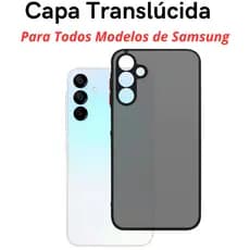 Capa Capinha Premium Translúcida Para Samsung Galaxy S22, S21 fe, S23, S24, S25 Plus, S20 Fe, A55