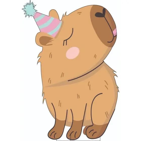 Display Capivara com chapéu 60 cm