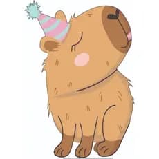 Display Capivara com chapéu 60 cm