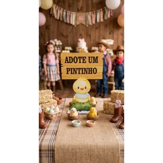 Display Adote um Pintinho