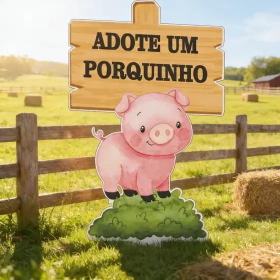 Display Adote um Porquinho