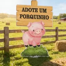 Display Adote um Porquinho