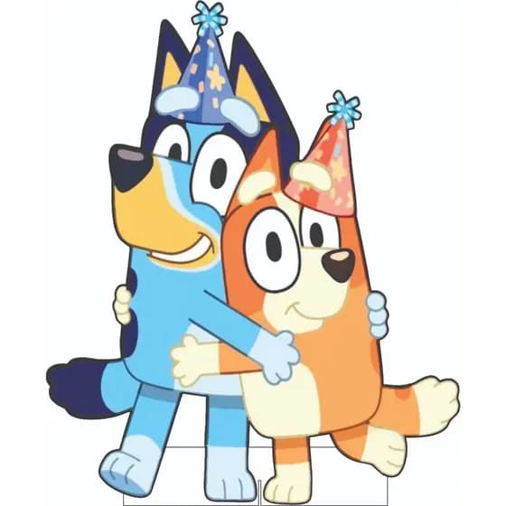 Display Bluey e Bing Aniversário 60 cm
