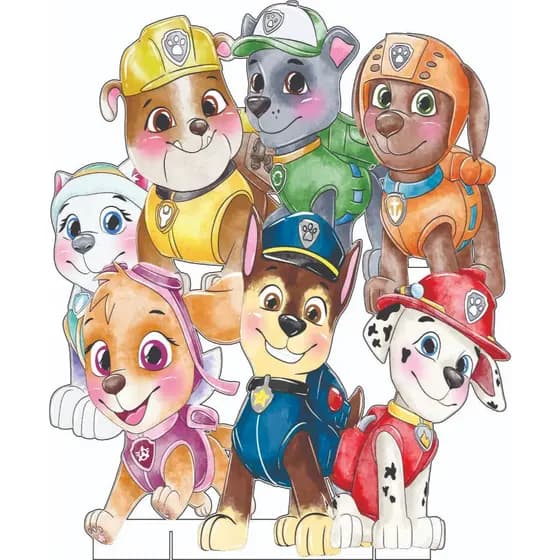 Display Turma da Patrulha Aquarela com 60 cm