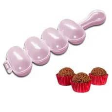 Enrolador Boleador Chocalho Modelador Brigadeiro Beijinho Doce Arroz Sushi Forma Doce Gourmet Festas