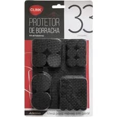Protetor para Pé de Móveis Borracha Adesivo Kit Protetores de Piso para Pés Cadeira Quadrado e Redondo