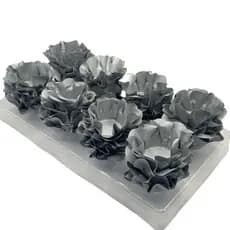 Produto 40 Forminha para Doces Finos Formato Flor - Casamento/Aniversário/Batizado - Cor Prata