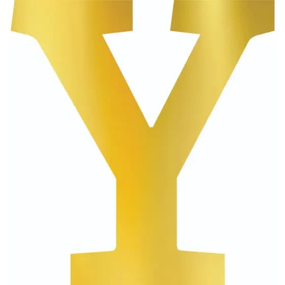 Letra Y Acrílico Espelhado Dourado Decoração Personaliza