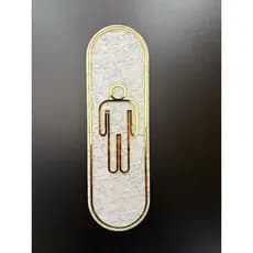 Placa Banheiro Wc Masculino Feminino Acrílico Dourado