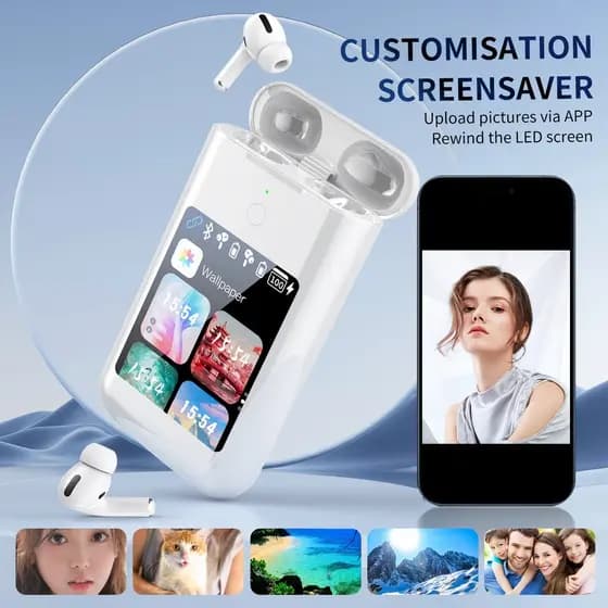 Fone de ouvido 3in1 Power BanK Com Tela 2.8 Polegadas Bluetooth  Com Muitas Funções 5000mah J-60