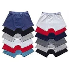 Kit c/ 10 Cueca Infantil Malha 3 a 10  anos P/M/G Menino