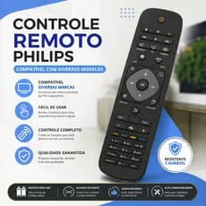 Controle TV Philips Universal Compatível LCD LED Smart TV