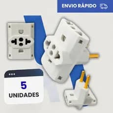 Adaptador T de Tomada Pino Maciço Unidades - Universal 10A/20A Multiplicador