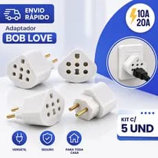 Adaptadores Bob LOVE Reforçados - 10A e 20A para Air Fryer e Secador
