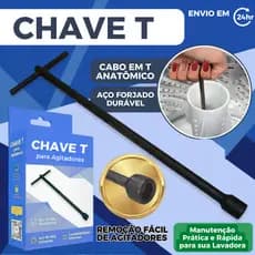 Chave T 10mm Extralonga 60cm Profissional Para Agitador Maquina De Lavar