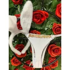 calcinha de coelhinha personalizada /kit orelhinha + calcinha personalizada