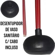 Kit Desentupidor de Vaso Sanitário com cabo incluso