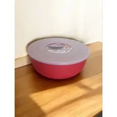 Tigela grande com tampa - Tigela plástico resistente para salada, churrasco - Tigela 3,75 litros