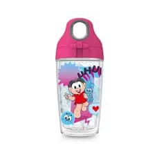 Garrafa infantil Turma da Monica - 360ml - parede dupla e tampa com detalhe emborrachado