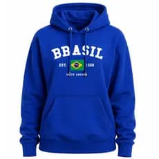 Moletom Canguru Flanelado Feminino Brasil South America Copa Do Mundo Seleção Copa 2026 Quentinha