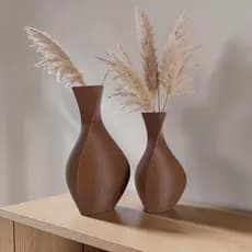 Vaso Decorativo Acqua - Kit com 2 Vasos | Decoração Moderna para Sala, Quarto Aparador | Tucan Home